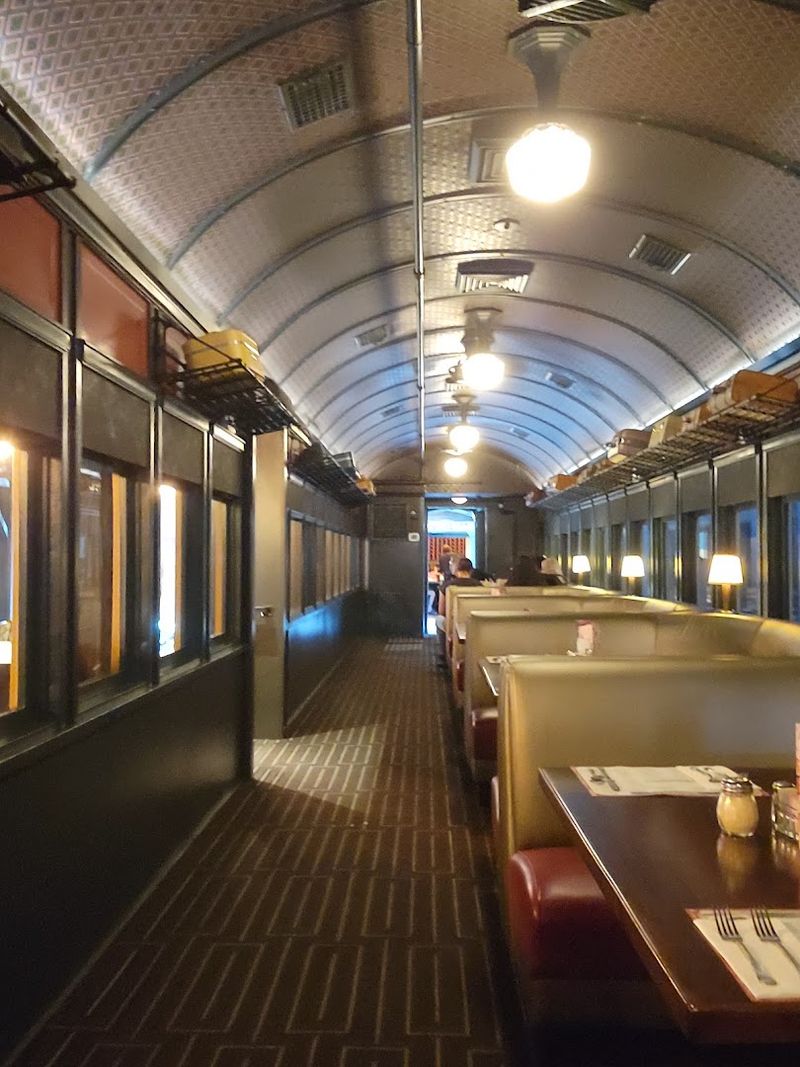 Real Railcars Right Inside the Dining Room