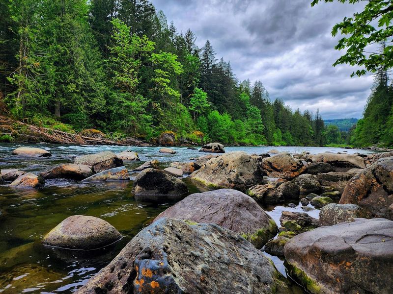 River Access and the Rocky Beach Below
