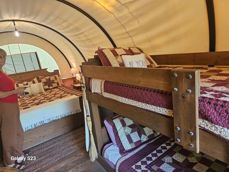 Sleeping in a Covered Wagon by the River Sleeping in a Covered Wagon by the River