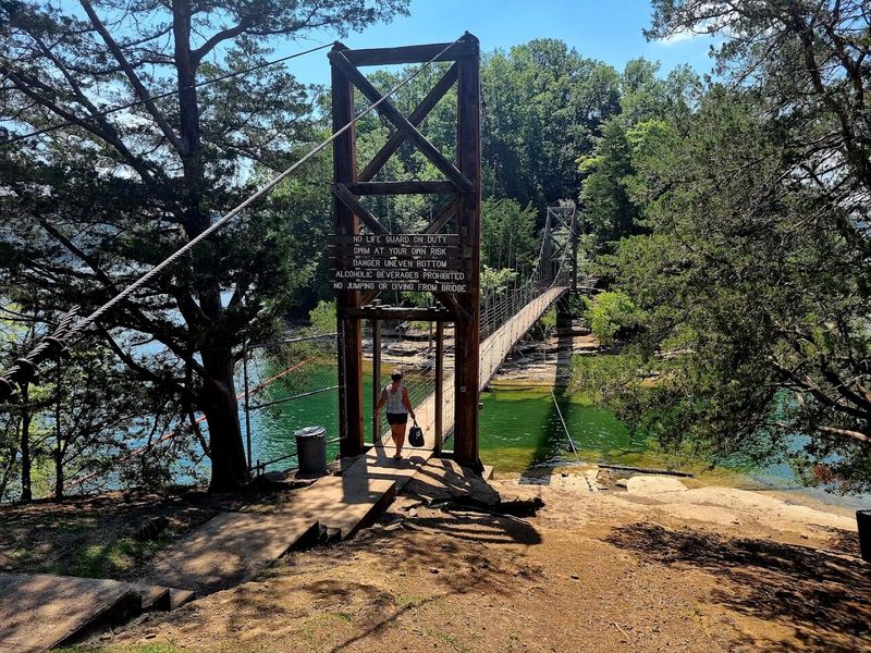 Snorkeling Under the Swinging Bridge Snorkeling Under the Swinging Bridge