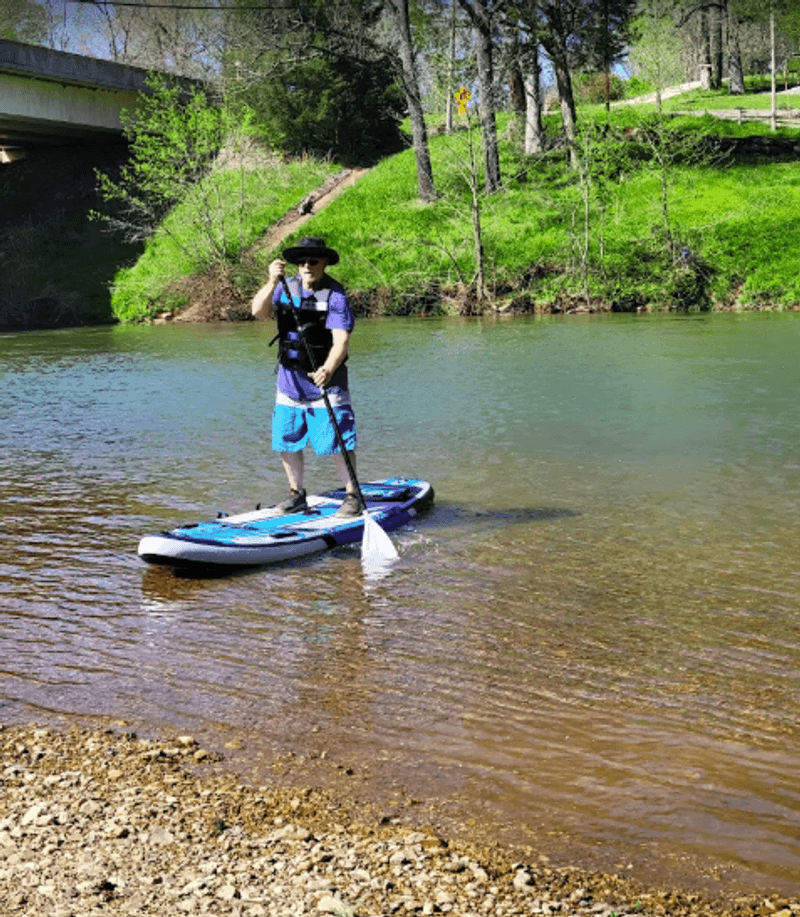 Stand-Up Paddleboarding on the Buffalo Stand-Up Paddleboarding on the Buffalo