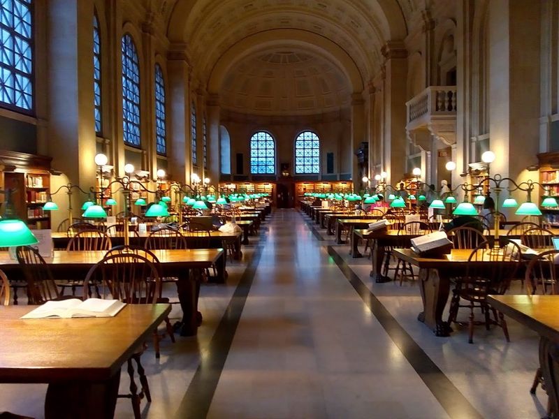 Standing Inside the 218-Foot Bates Hall Reading Room