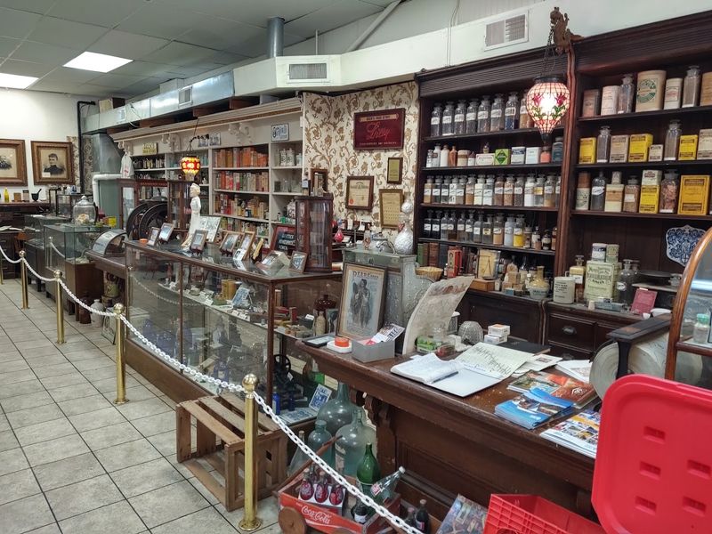 The 1884 Pharmacy Building and Its Antique Relics The 1884 Pharmacy Building and Its Antique Relics
