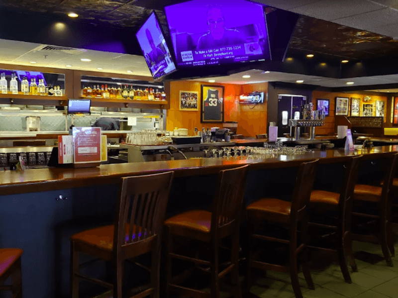 The Bar Area and Sports on the Screen