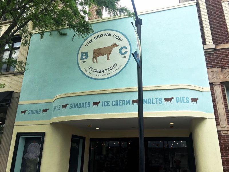 The Brown Cow Ice Cream Parlor — Forest Park The Brown Cow Ice Cream Parlor — Forest Park
