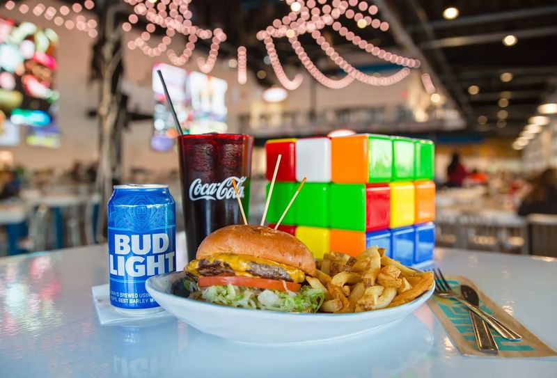 The Cajun Surf and Turf Burger