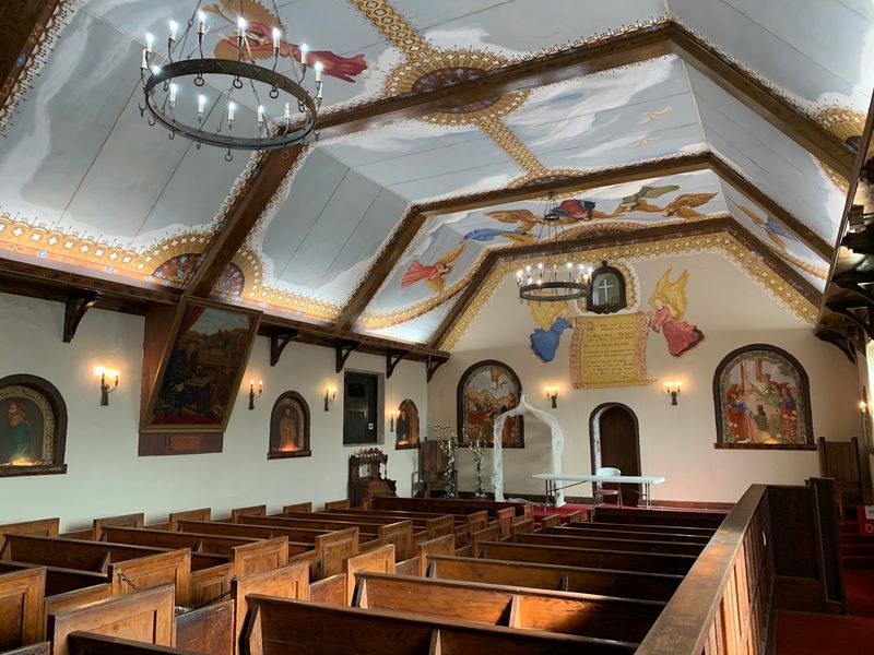 The Chapel and Its Peaceful Interior The Chapel and Its Peaceful Interior