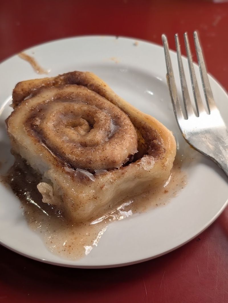 The Complimentary Cinnamon Roll That Comes With Every Dinner The Complimentary Cinnamon Roll That Comes With Every Dinner