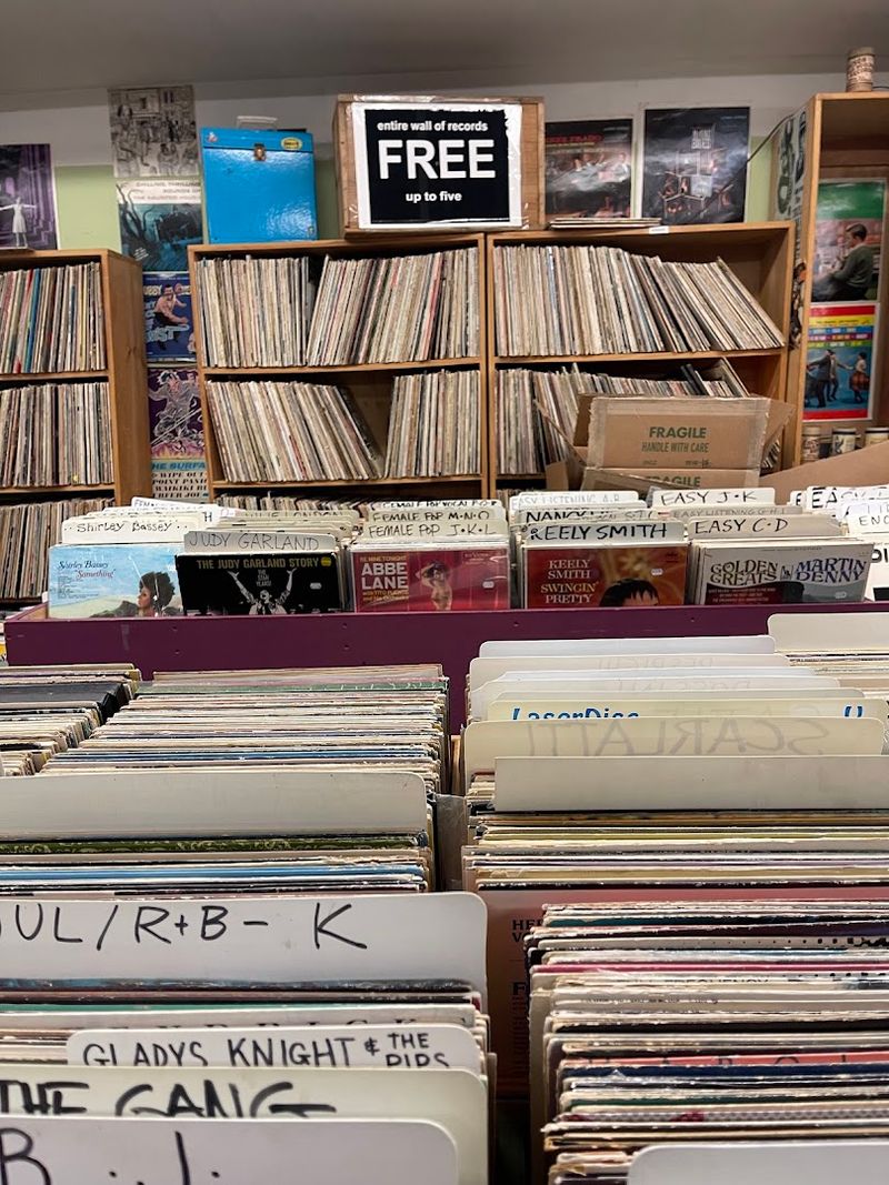 The Free Record Wall That Stops Everyone The Free Record Wall That Stops Everyone