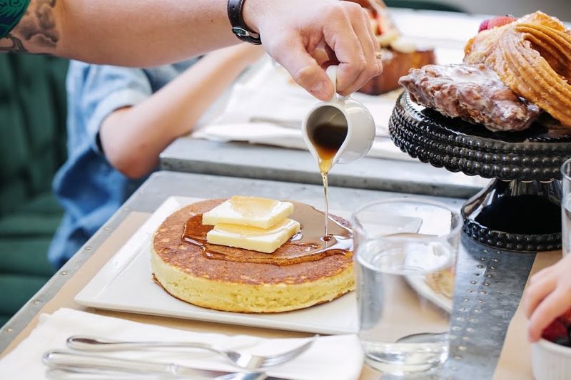 The Giant Buttermilk Pancake That Earns Its Name The Giant Buttermilk Pancake That Earns Its Name