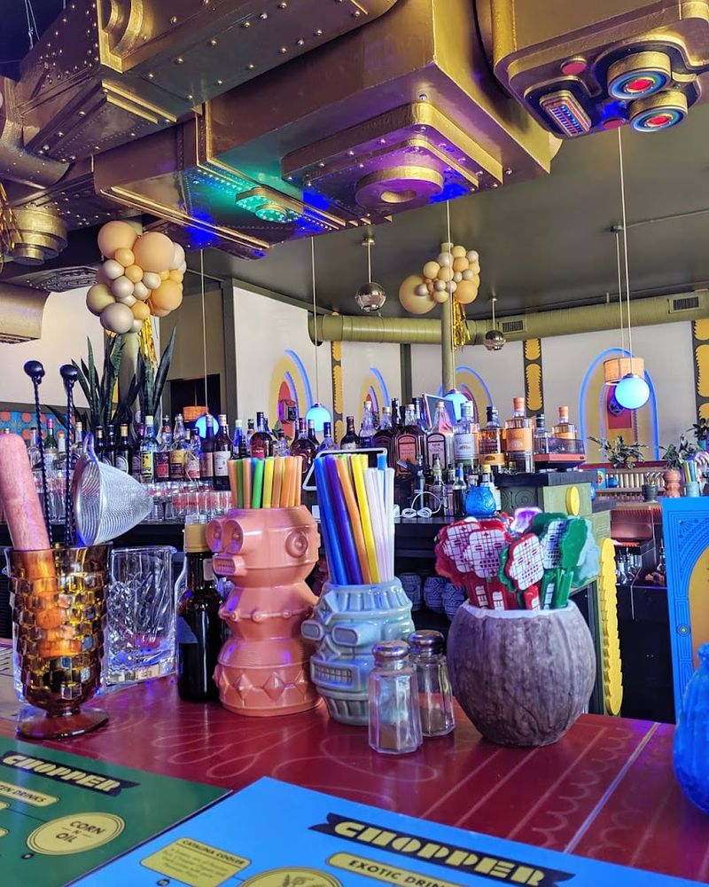 The Giant Robot Hanging Over the Bar Changes Everything