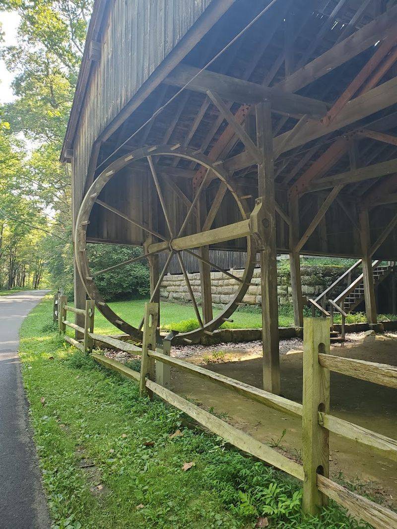 The Giant Wooden Wheel That Ran the Operation The Giant Wooden Wheel That Ran the Operation