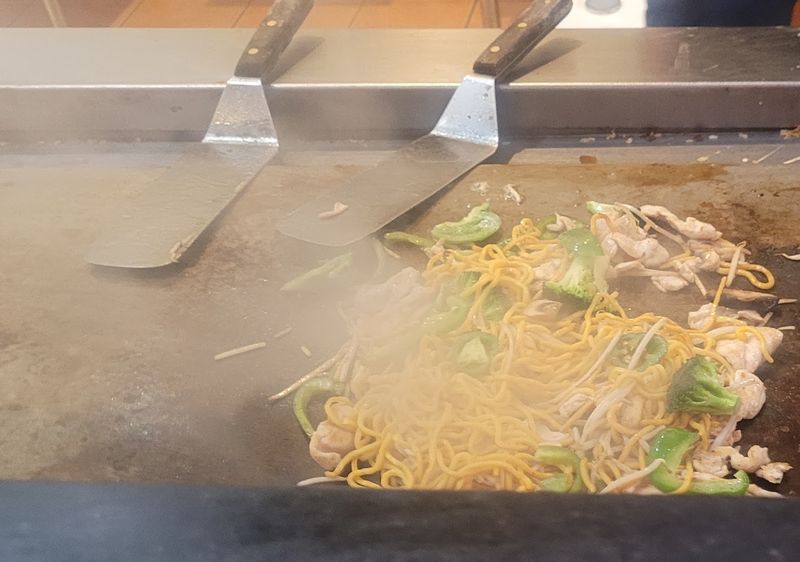 The Hibachi Station Is the Real Draw The Hibachi Station Is the Real Draw