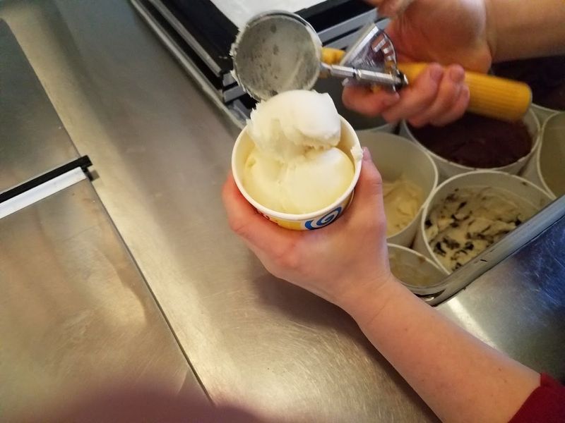 The Ice Cream Is Measured By Weight, Not Guesswork The Ice Cream Is Measured By Weight, Not Guesswork