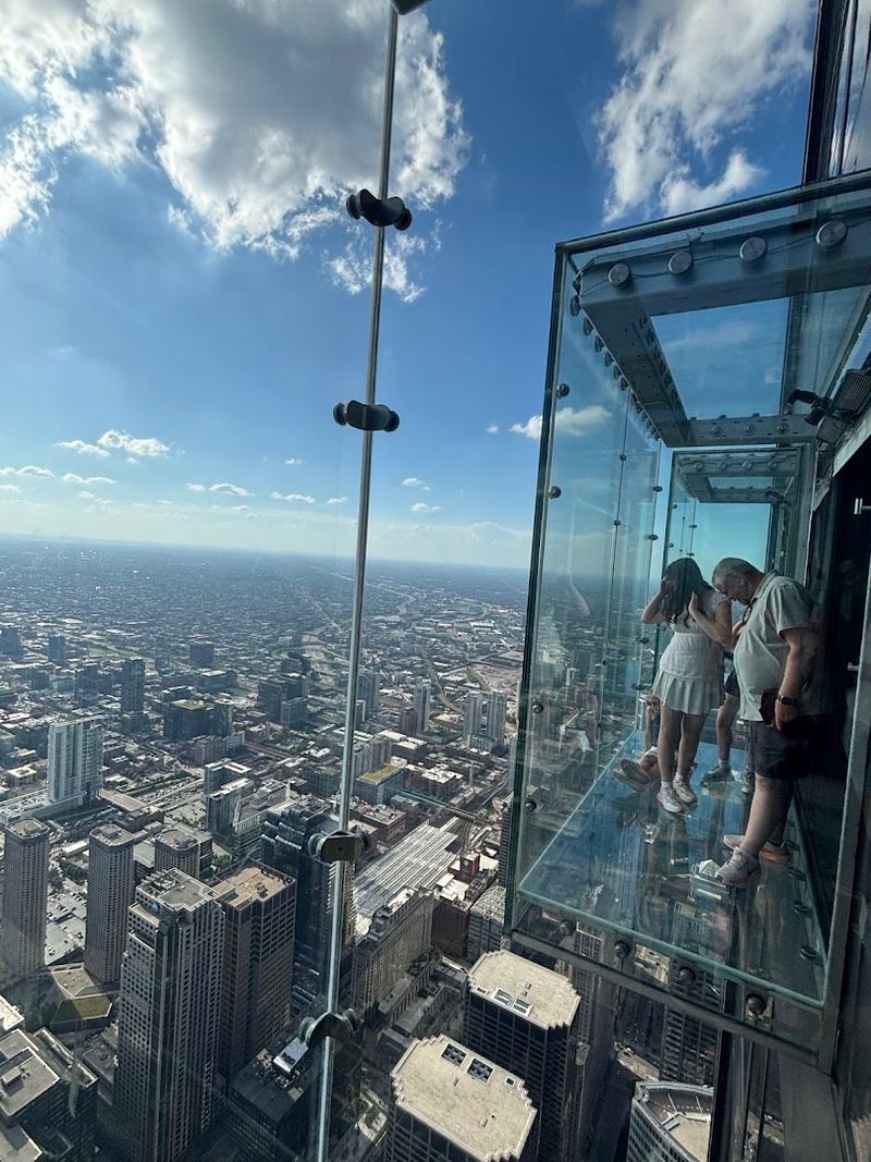 The Ledge at Skydeck Chicago, Illinois, United States The Ledge at Skydeck Chicago, Illinois, United States