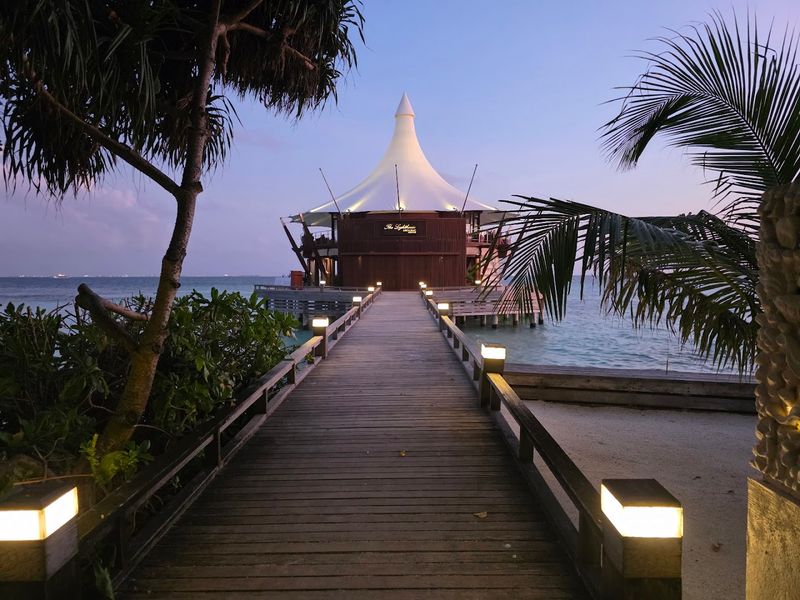 The Lighthouse Restaurant, Baros Island, North Malé Atoll, Maldives The Lighthouse Restaurant, Baros Island, North Malé Atoll, Maldives