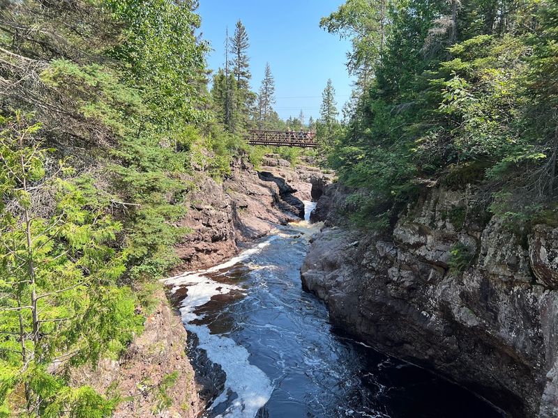 The Lower Falls Close to the Highway