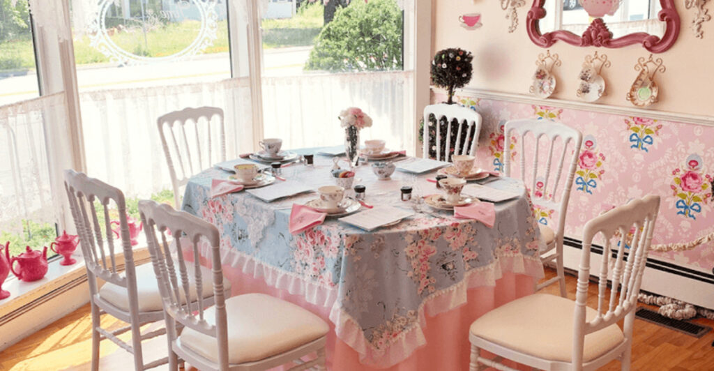 The Massachusetts Tea Room Where Scones, Tea Towers, And Fancy Decor Meet