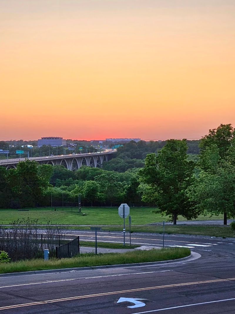 The Mendota Bridge and the Surrounding Landscape