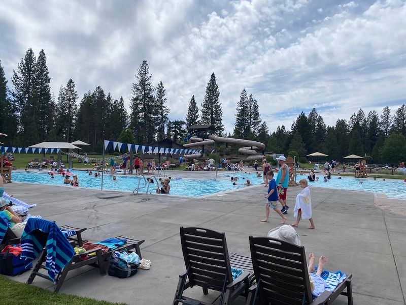 The Outdoor Pool and Its Obstacle Course Setup