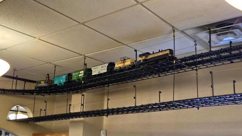 The Overhead Train Setup That Steals the Show The Overhead Train Setup That Steals the Show