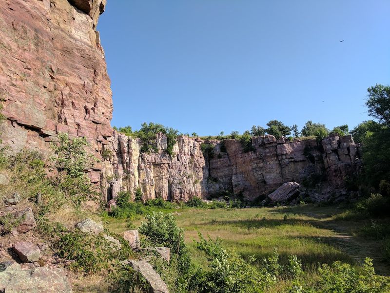 The Pink Quartzite Cliffs That Started It All The Pink Quartzite Cliffs That Started It All