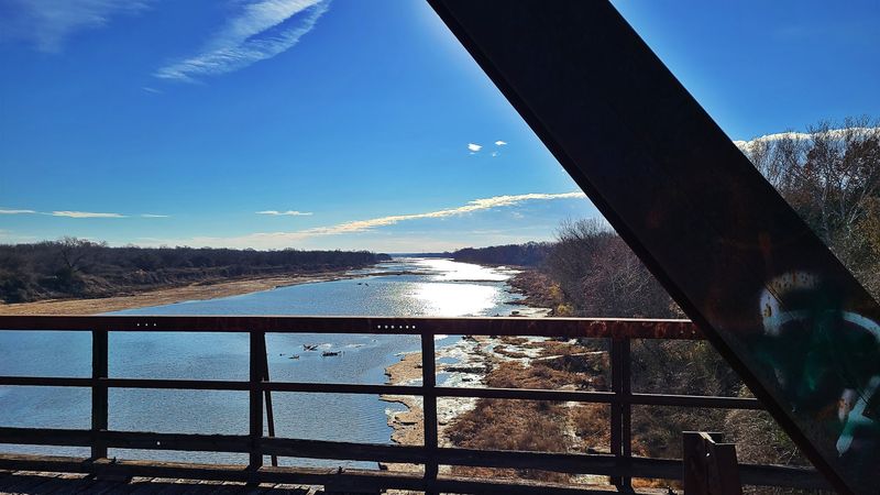 The Red River View from the Bridge Deck The Red River View from the Bridge Deck
