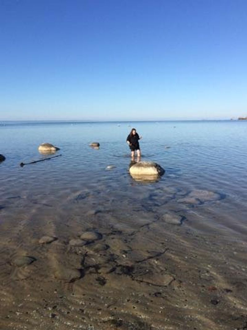 The Sandbar That Stretches Into the Lake