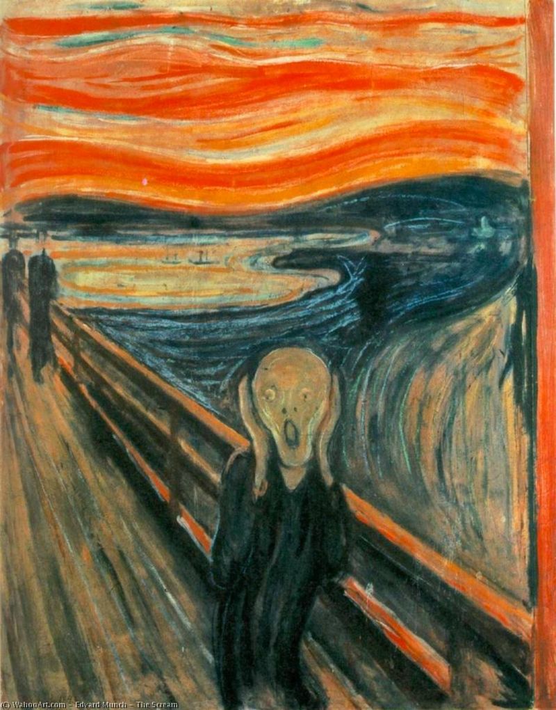The Scream (Lithograph) by Edvard Munch The Scream (Lithograph) by Edvard Munch