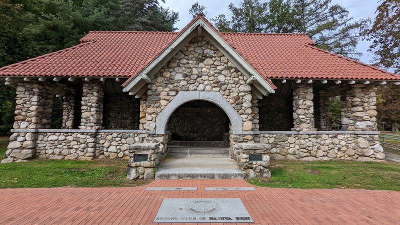 The Stone Bandstand That Beats at the Park's Center The Stone Bandstand That Beats at the Park's Center