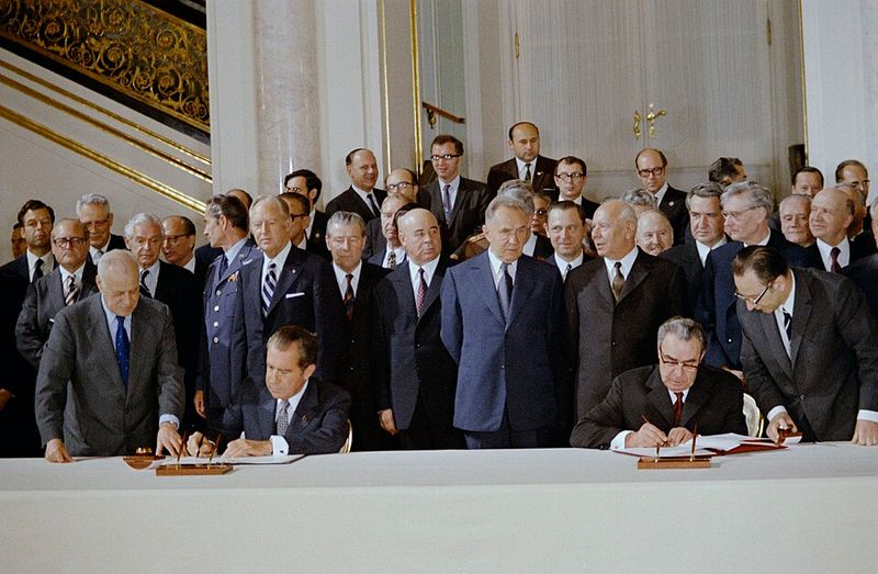 The United States and Soviet Union Signed the SALT I Nuclear Arms Treaty The United States and Soviet Union Signed the SALT I Nuclear Arms Treaty