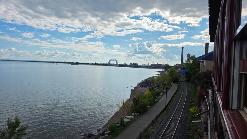 The View of the Aerial Lift Bridge The View of the Aerial Lift Bridge