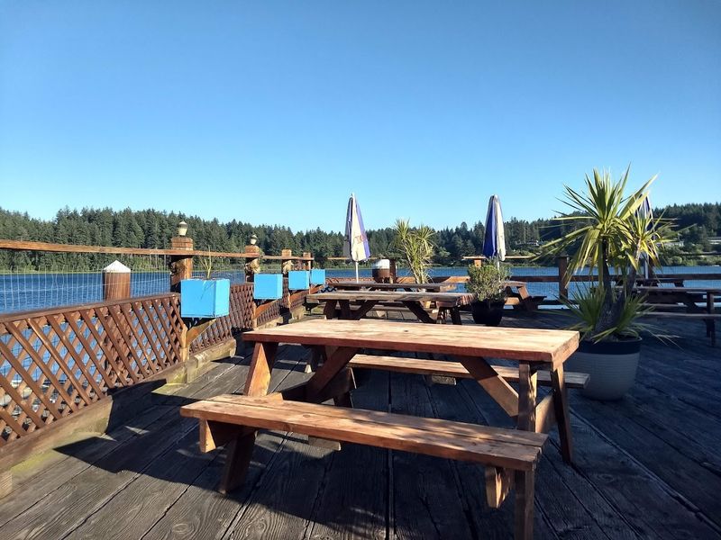 The Waterfront Setting and Outdoor Deck