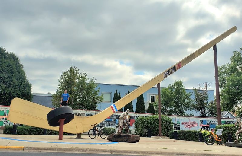 The World's Largest Freestanding Hockey Stick The World's Largest Freestanding Hockey Stick