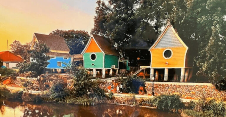 These Charming Birdhouse Cottages Sit Right Along a Scenic Creek in Oklahoma
