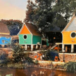These Charming Birdhouse Cottages Sit Right Along a Scenic Creek in Oklahoma
