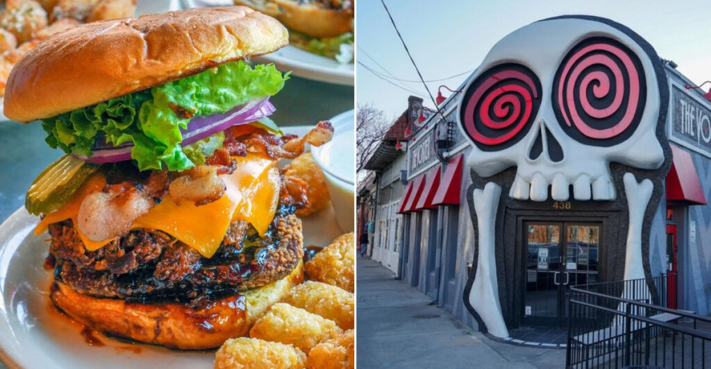 This Adults-Only Georgia Restaurant Is Famous For Burgers And A Skull Entrance