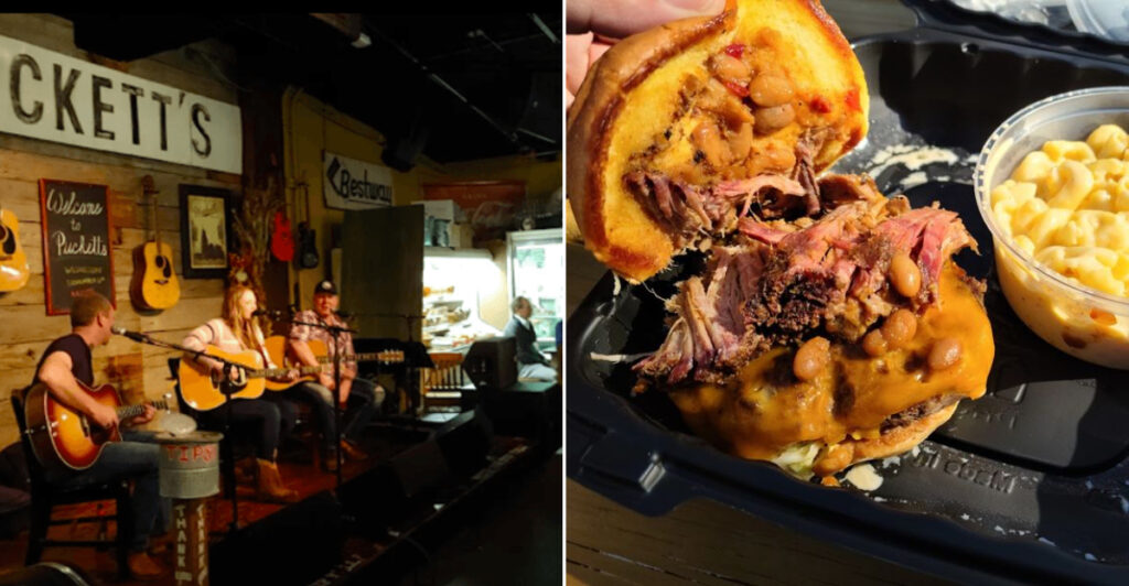 This Franklin Restaurant Serves Slow-Smoked Barbecue in a Music-Filled Setting