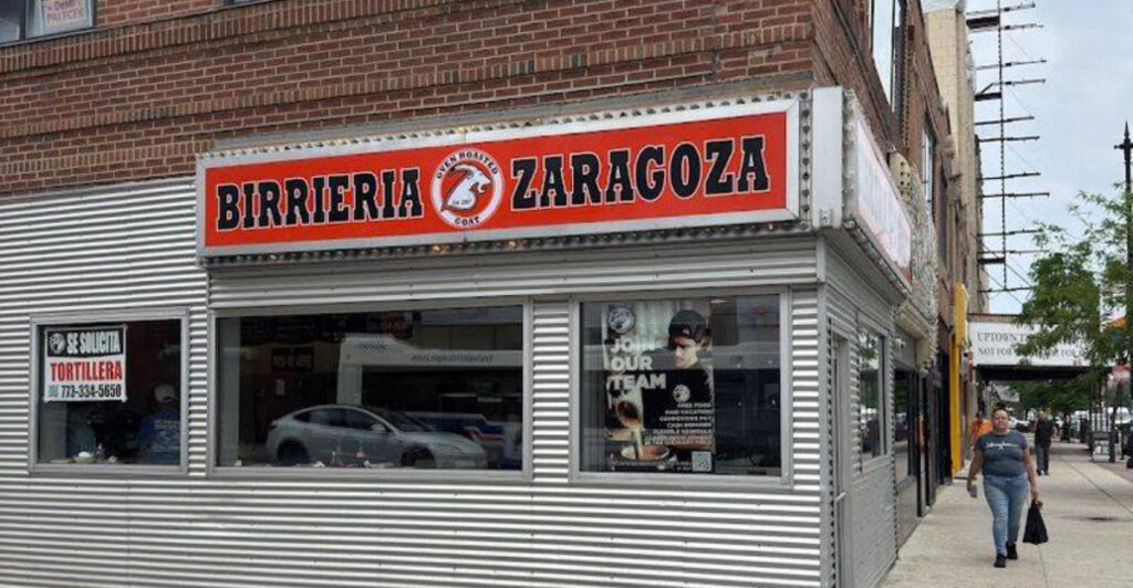 This Illinois Mexican Restaurant in Chicago Slow-Cooks Goat, Roasts the Edges Crisp, and Serves It With Fresh Tortillas