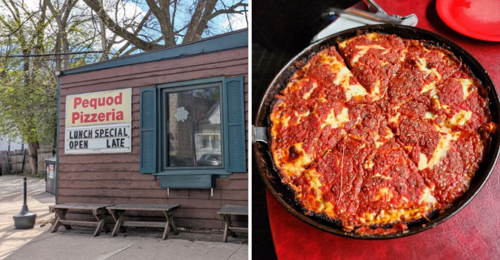 This Illinois Pizzeria in Morton Grove Has Drawn Crowds Since 1970 With Its Caramelized Cheese Crust