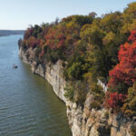 This Illinois State Park Has Two Living Bison and Giant Earth Sculptures Above the Illinois River