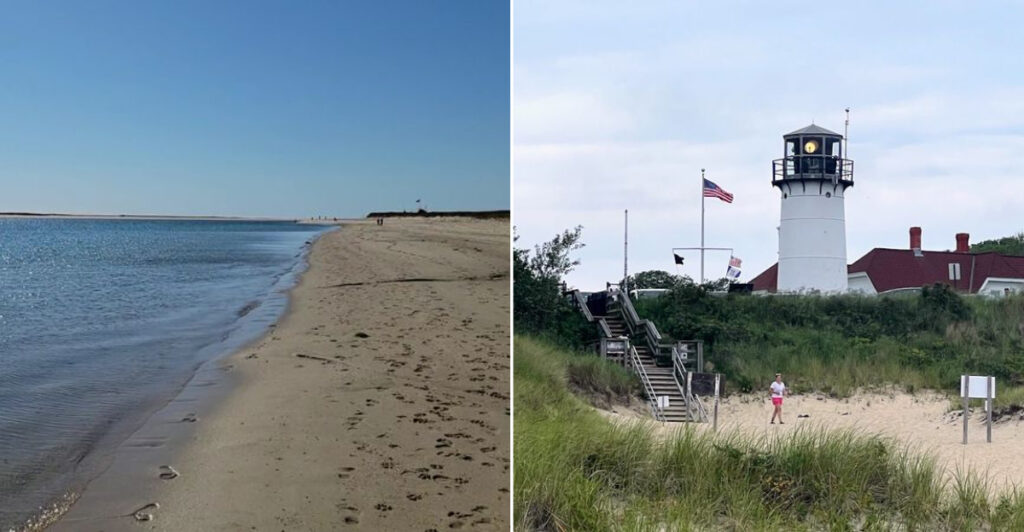 This Massachusetts Beach Sits Beneath a Working 1877 Lighthouse