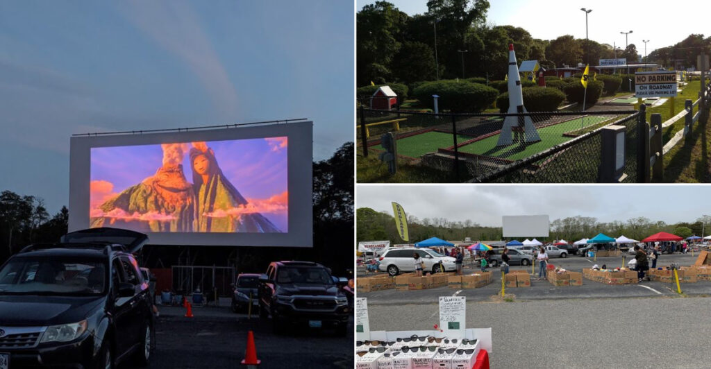 This Massachusetts Entertainment Complex Has Movies, Mini-Golf, And Cape Cod’s Biggest Flea Market