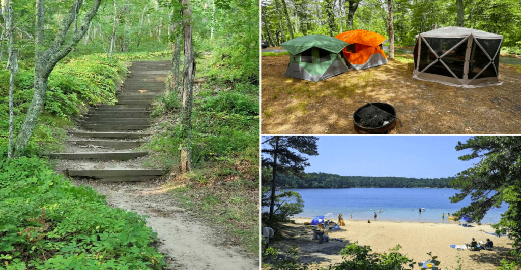 This Massachusetts Park Has Forest Trails, Freshwater Swimming, And 400 Campsites
