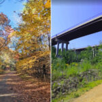 This Massachusetts Rail Trail Follows a Clear River Across Two Forest Bridges