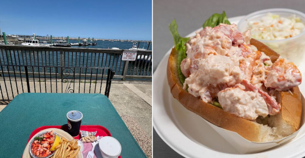 This Massachusetts Seafood Spot Serves Hot Buttered Lobster Rolls by the Harbor