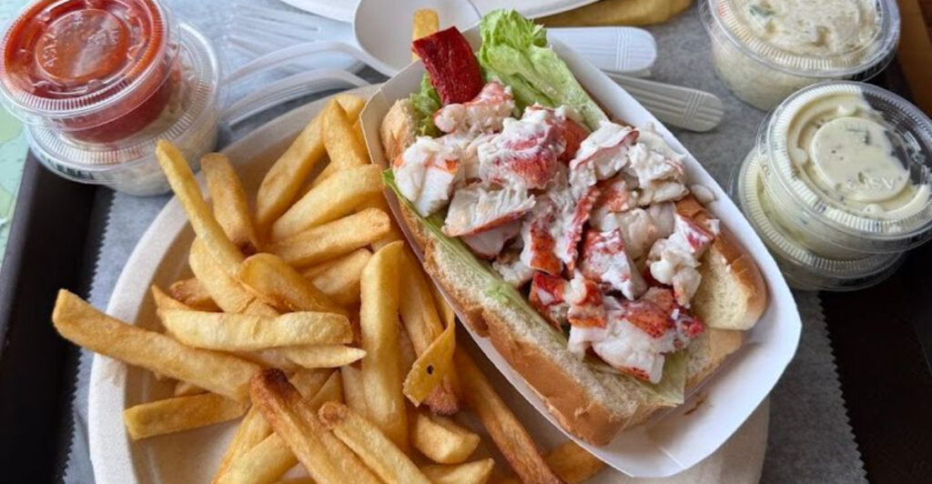 This Massachusetts Wharf Spot Serves Lobster Rolls Beside Plymouth Harbor