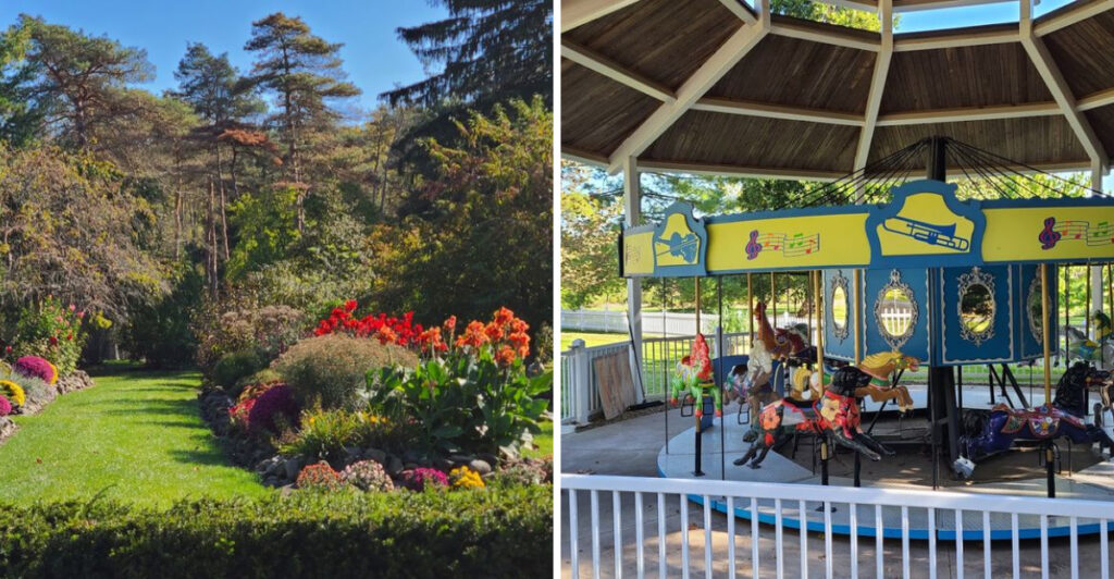 This Ohio Garden Has a Charming Carousel Hidden Among Spectacular Flower Displays