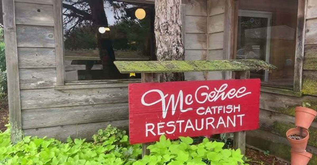 This Oklahoma Catfish Restaurant Near the Texas Border Sits Beside an Old Airstrip and Serves Fish Caught in the State