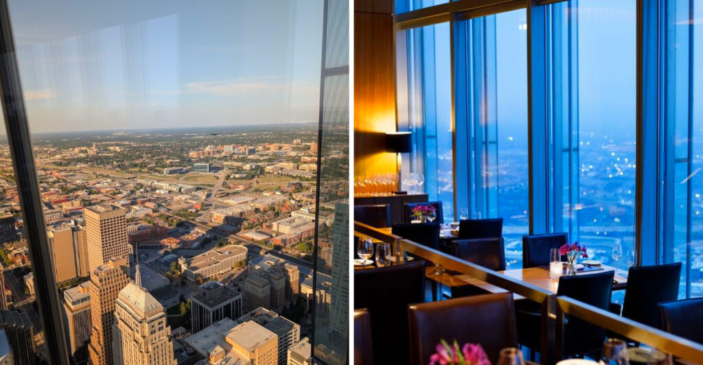 This Oklahoma City Restaurant Serves Dinner on the 49th Floor, More Than 726 Feet Above Downtown